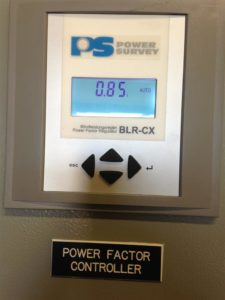 Power factor controller for power management