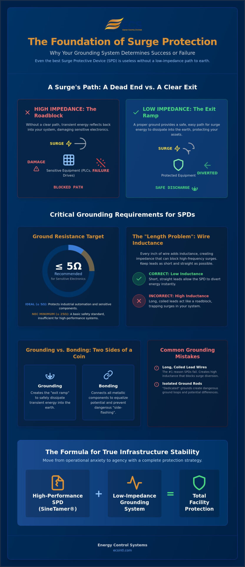 Electrical Grounding for Surge Protection: The Critical Exit Ramp for Transient Energy
