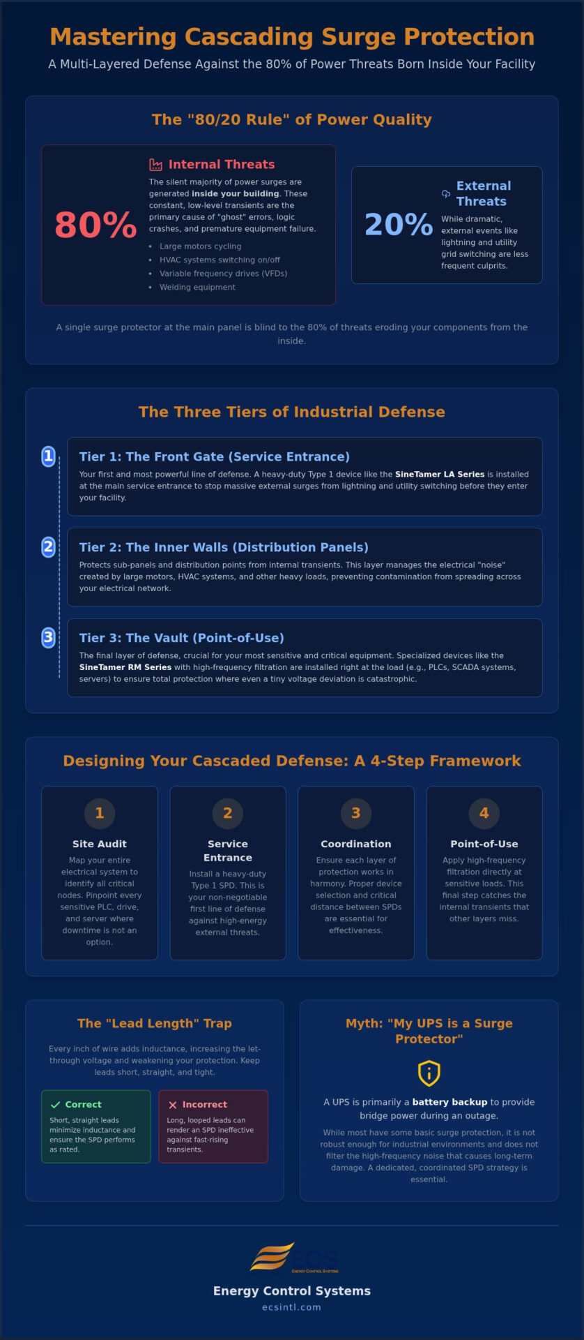 Cascading Surge Protection Strategy: The Industrial Guide to Total Uptime (2026)