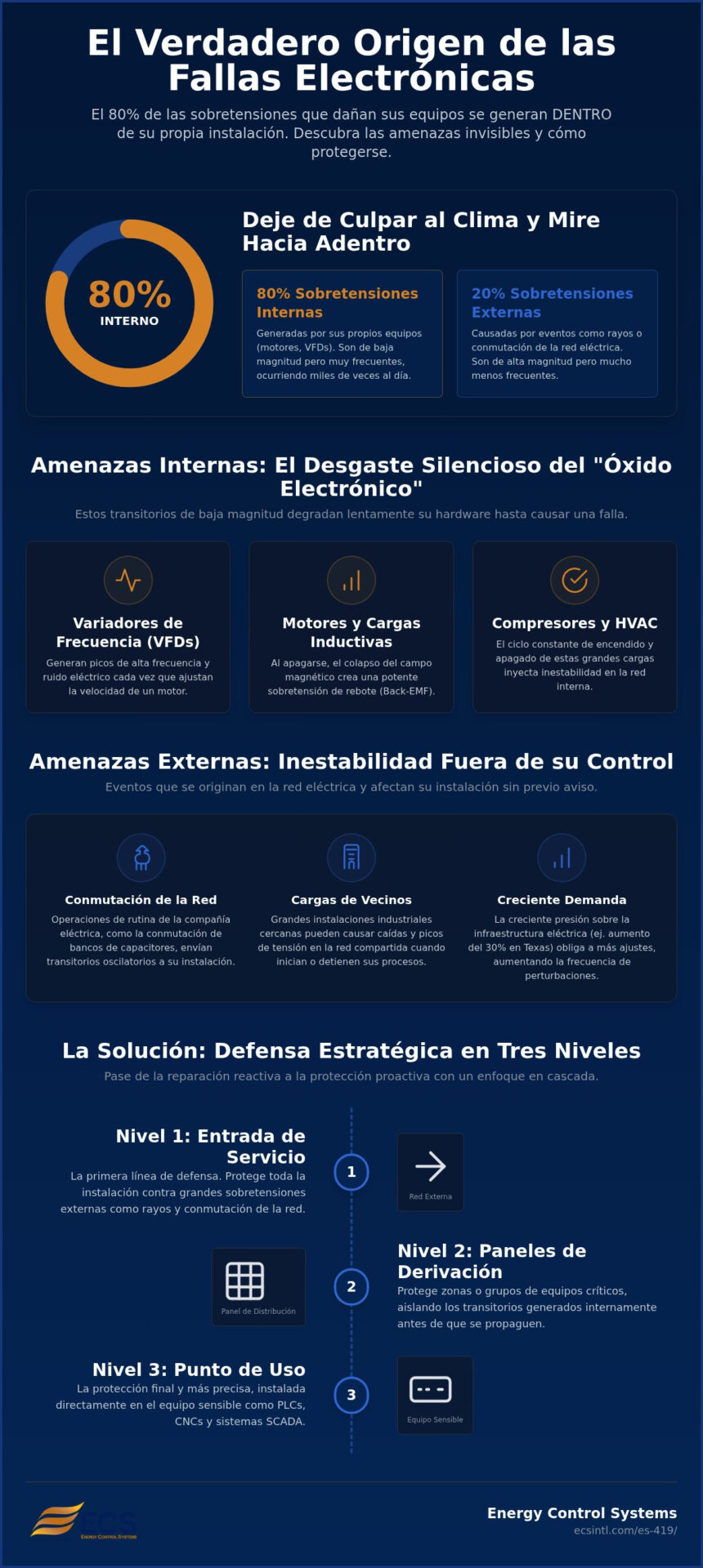 Causas de las sobretensiones eléctricas además de los rayos: Los asesinos silenciosos del tiempo de actividad industrial