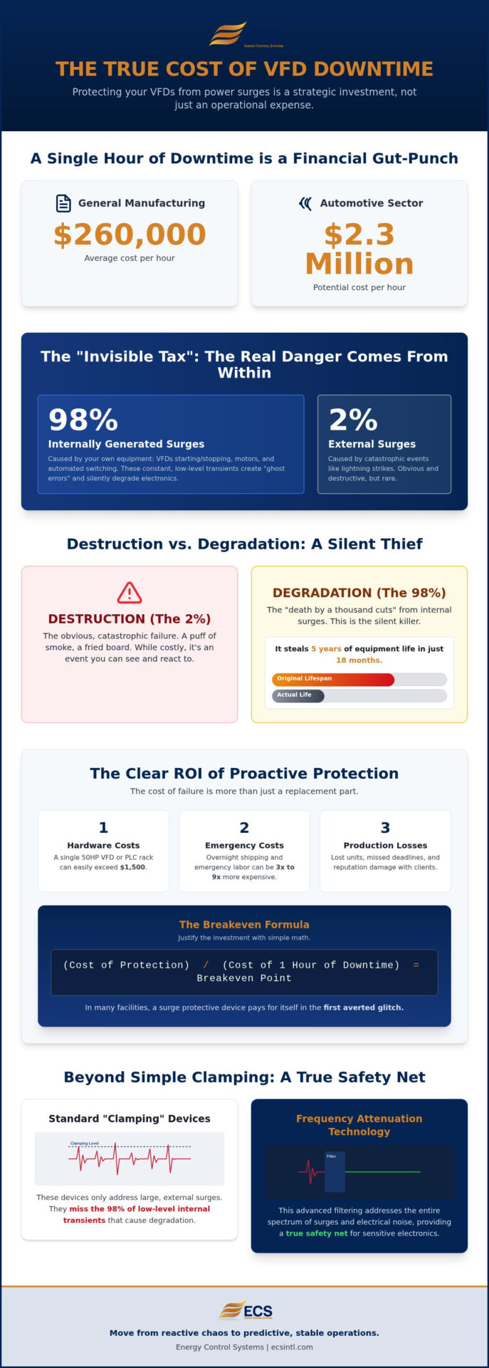 Cost of Surge Damage vs. Cost of Protection: The Industrial Leader’s Guide to ROI