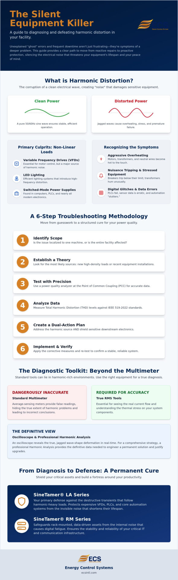 Troubleshooting Harmonic Distortion: A Systematic Guide to Industrial Power Stability