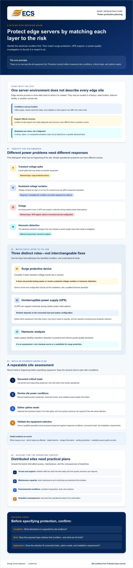 Power Protection for Edge Servers: A Practical Guide